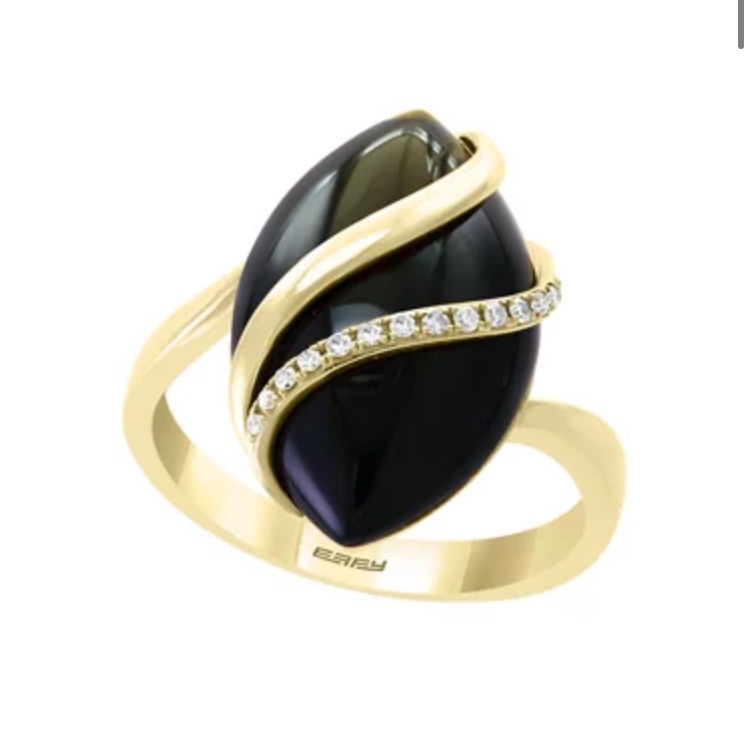 Effy 14kt Gold 7 Carat Onyx Ring 656$
